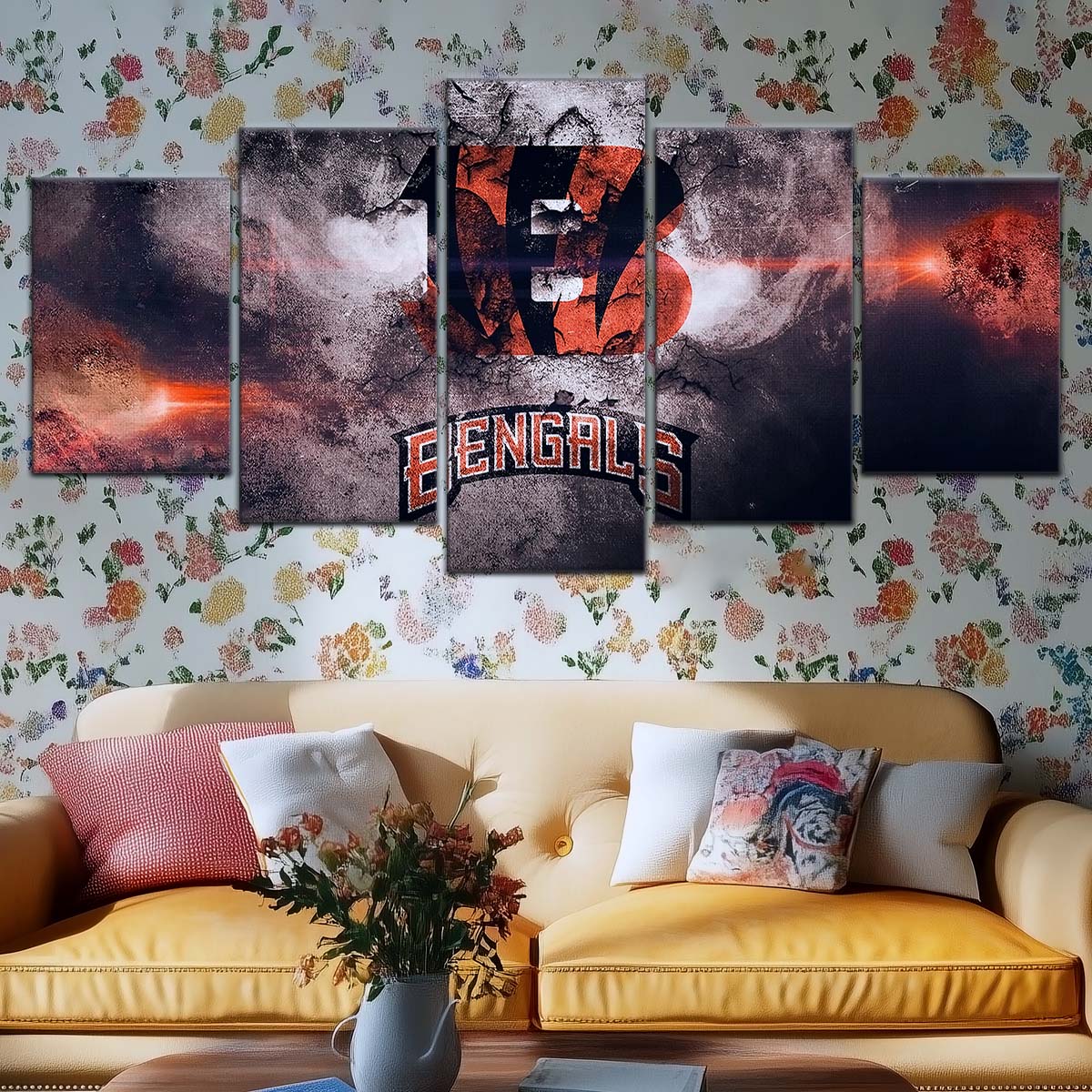 American Football Wall Art - AF5235 - Cincinnati Bengals - NFL Football Team - American Football Poster - American Football Canvas