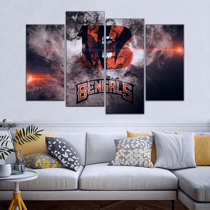 American Football Canvas Wall Art - AF5235 - Cincinnati Bengals - NFL Teams