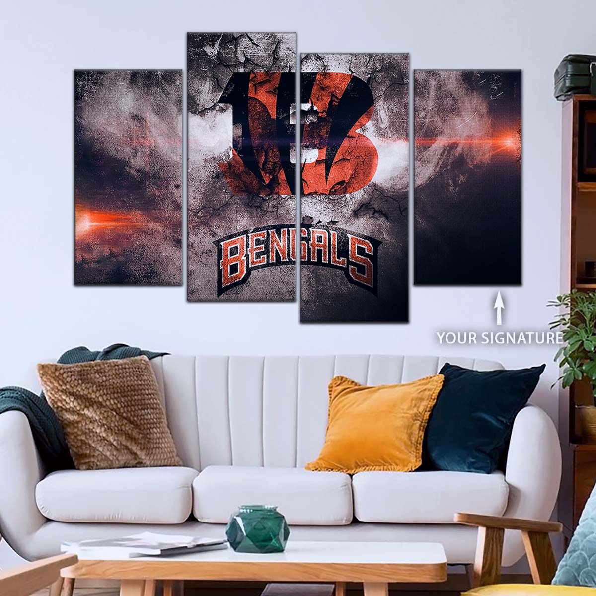 American Football Wall Art - AF5235 - Cincinnati Bengals - NFL Football Team - American Football Poster - American Football Canvas