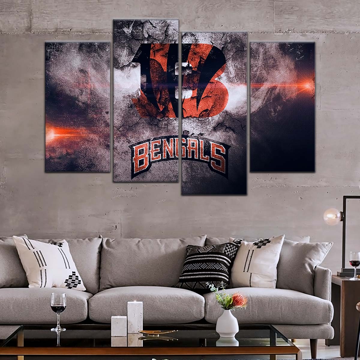 American Football Wall Art - AF5235 - Cincinnati Bengals - NFL Football Team - American Football Poster - American Football Canvas
