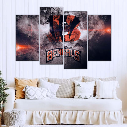 American Football Wall Art - AF5235 - Cincinnati Bengals - NFL Football Team - American Football Poster - American Football Canvas
