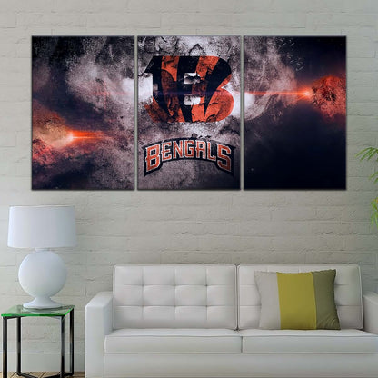 American Football Canvas Wall Art - AF5235 - Cincinnati Bengals - NFL Teams