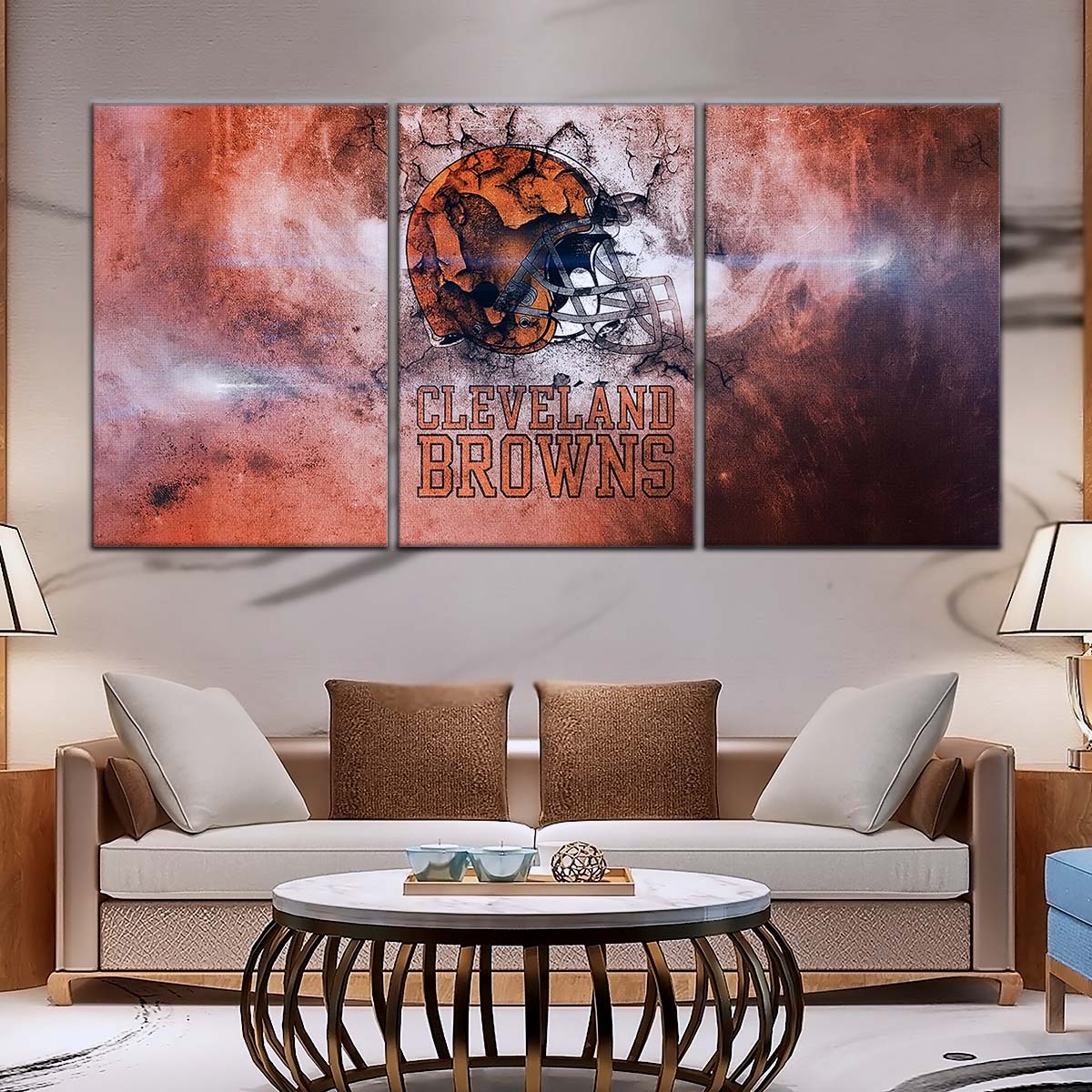American Football Canvas Wall Art - AF5236 - Cleveland Browns - NFL Teams