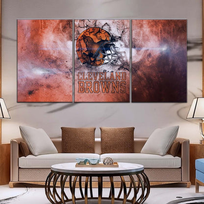 American Football Canvas Wall Art - AF5236 - Cleveland Browns - NFL Teams