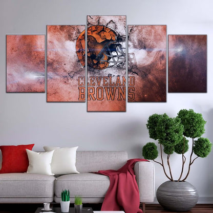 American Football Canvas Wall Art - AF5236 - Cleveland Browns - NFL Teams