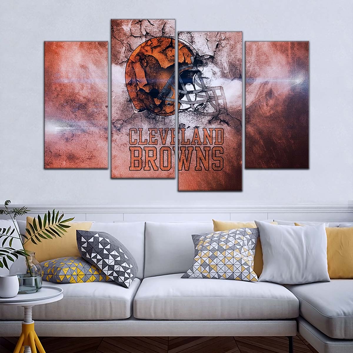 American Football Canvas Wall Art - AF5236 - Cleveland Browns - NFL Teams