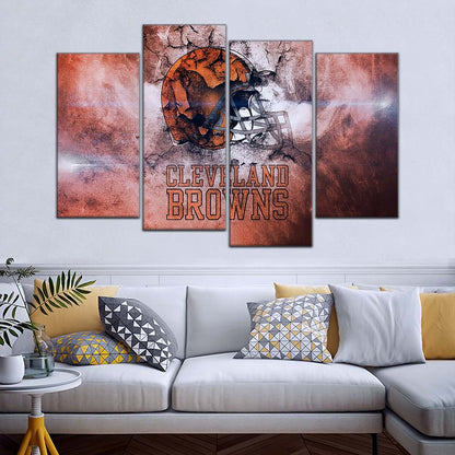 American Football Canvas Wall Art - AF5236 - Cleveland Browns - NFL Teams