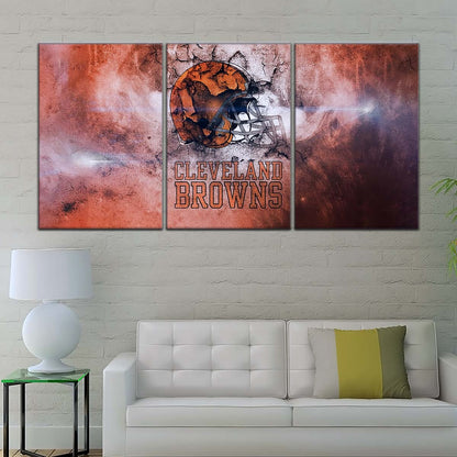 American Football Canvas Wall Art - AF5236 - Cleveland Browns - NFL Teams