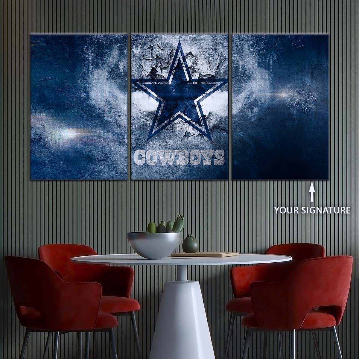 American Football Canvas Wall Art - AF5237 - Dallas Cowboys - NFL Teams