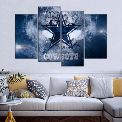 American Football Canvas Wall Art - AF5237 - Dallas Cowboys - NFL Teams