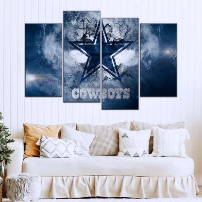 American Football Canvas Wall Art - AF5237 - Dallas Cowboys - NFL Teams