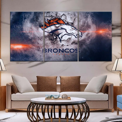 American Football Canvas Wall Art - AF5238 - Denver Broncos - NFL Teams