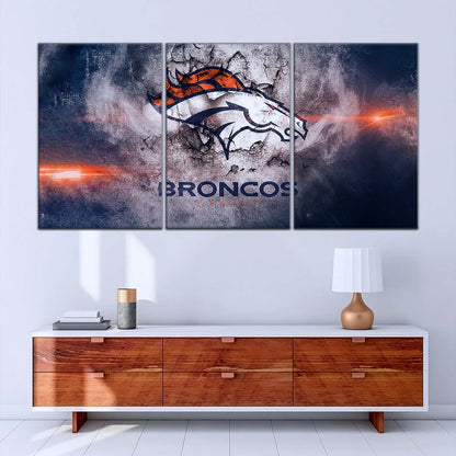 American Football Canvas Wall Art - AF5238 - Denver Broncos - NFL Teams