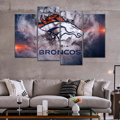 American Football Canvas Wall Art - AF5238 - Denver Broncos - NFL Teams
