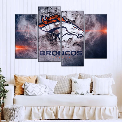 American Football Wall Art - AF5238 - Denver Broncos - NFL Football Team - American Football Poster - American Football Canvas