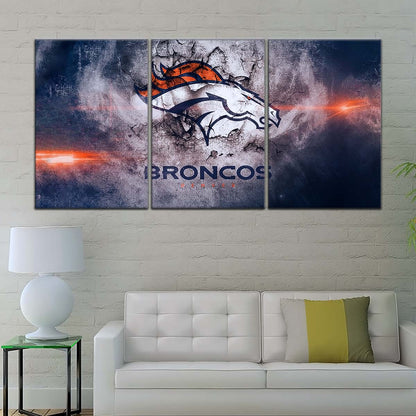 American Football Canvas Wall Art - AF5238 - Denver Broncos - NFL Teams