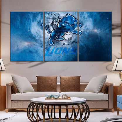 American Football Canvas Wall Art - AF5239 - Detroit Lions - NFL Teams