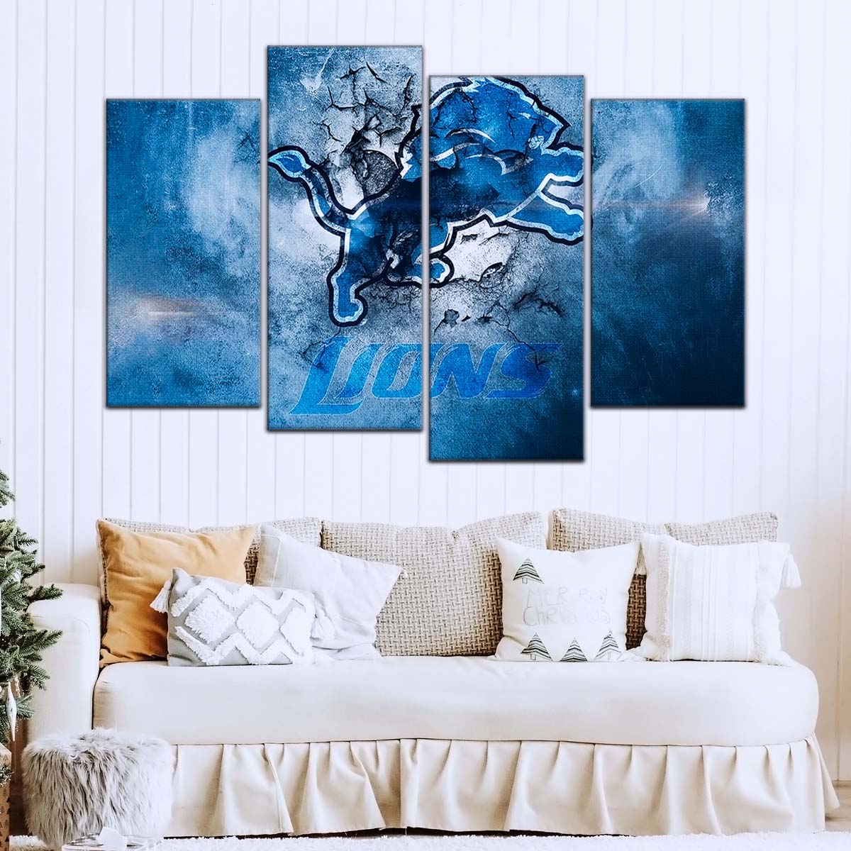 American Football Canvas Wall Art - AF5239 - Detroit Lions - NFL Teams