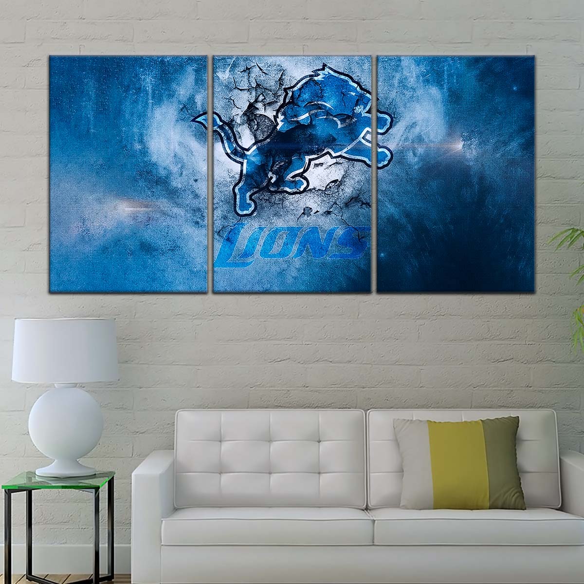 American Football Canvas Wall Art - AF5239 - Detroit Lions - NFL Teams