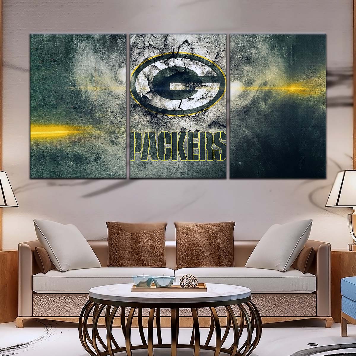 American Football Canvas Wall Art - AF5240 - Green Bay Packers - NFL Teams