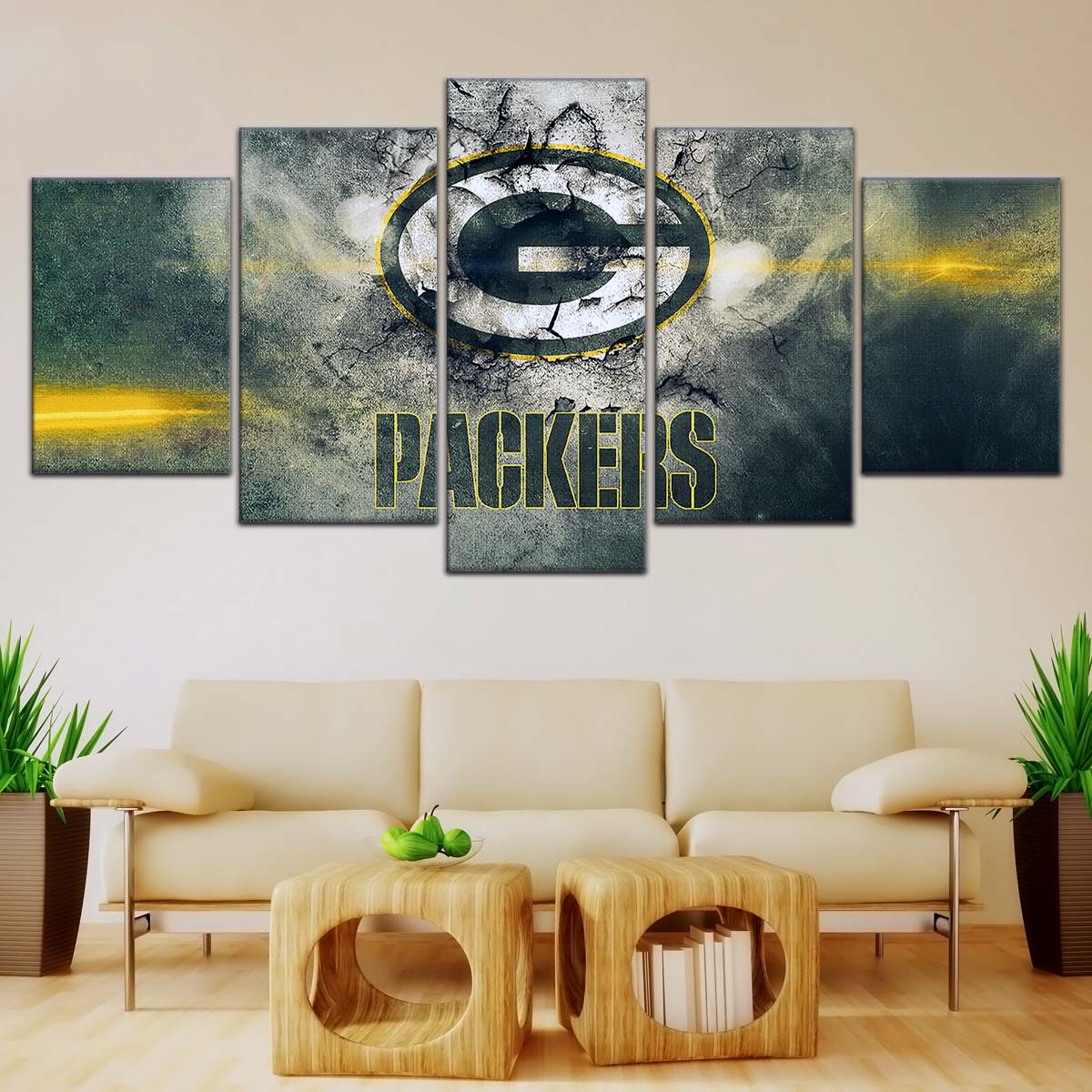 American Football Canvas Wall Art - AF5240 - Green Bay Packers - NFL Teams