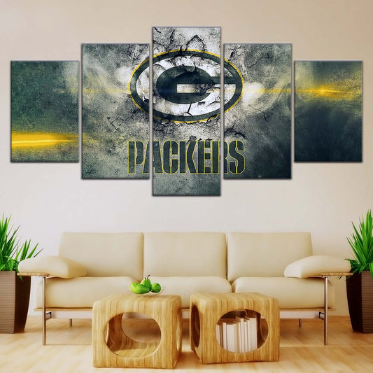 American Football Canvas Wall Art - AF5240 - Green Bay Packers - NFL Teams