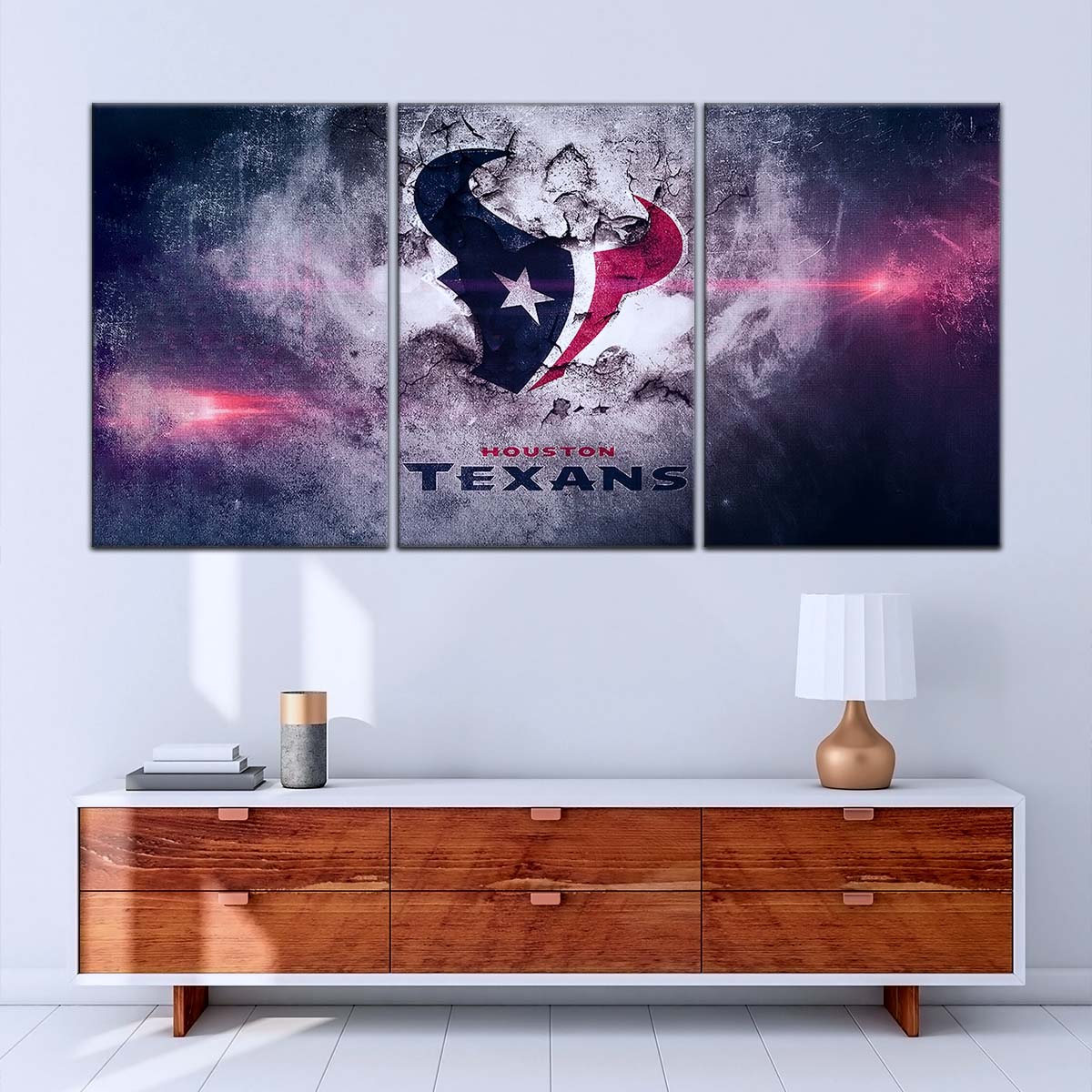 American Football Canvas Wall Art - AF5241 - Houston Texans - NFL Teams