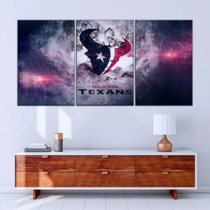American Football Canvas Wall Art - AF5241 - Houston Texans - NFL Teams