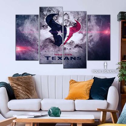 American Football Wall Art - AF5241 - Houston Texans - NFL Football Team - American Football Poster - American Football Canvas