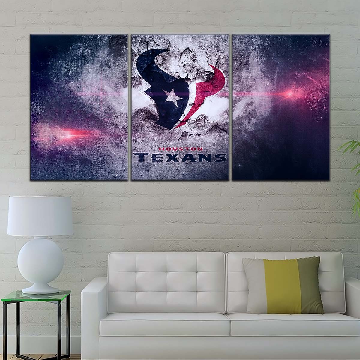 American Football Canvas Wall Art - AF5241 - Houston Texans - NFL Teams