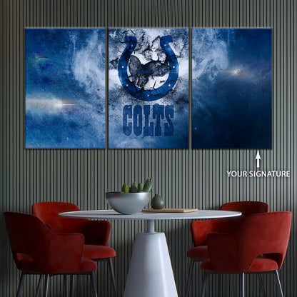 American Football Canvas Wall Art - AF5242 - Indianapolis Colts - NFL Teams