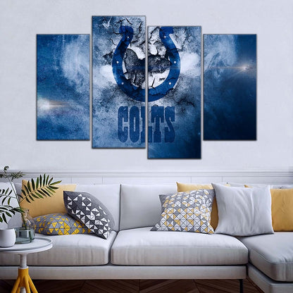 American Football Canvas Wall Art - AF5242 - Indianapolis Colts - NFL Teams