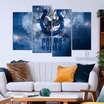 American Football Wall Art - AF5242 - Indianapolis Colts - NFL Football Team - American Football Poster - American Football Canvas