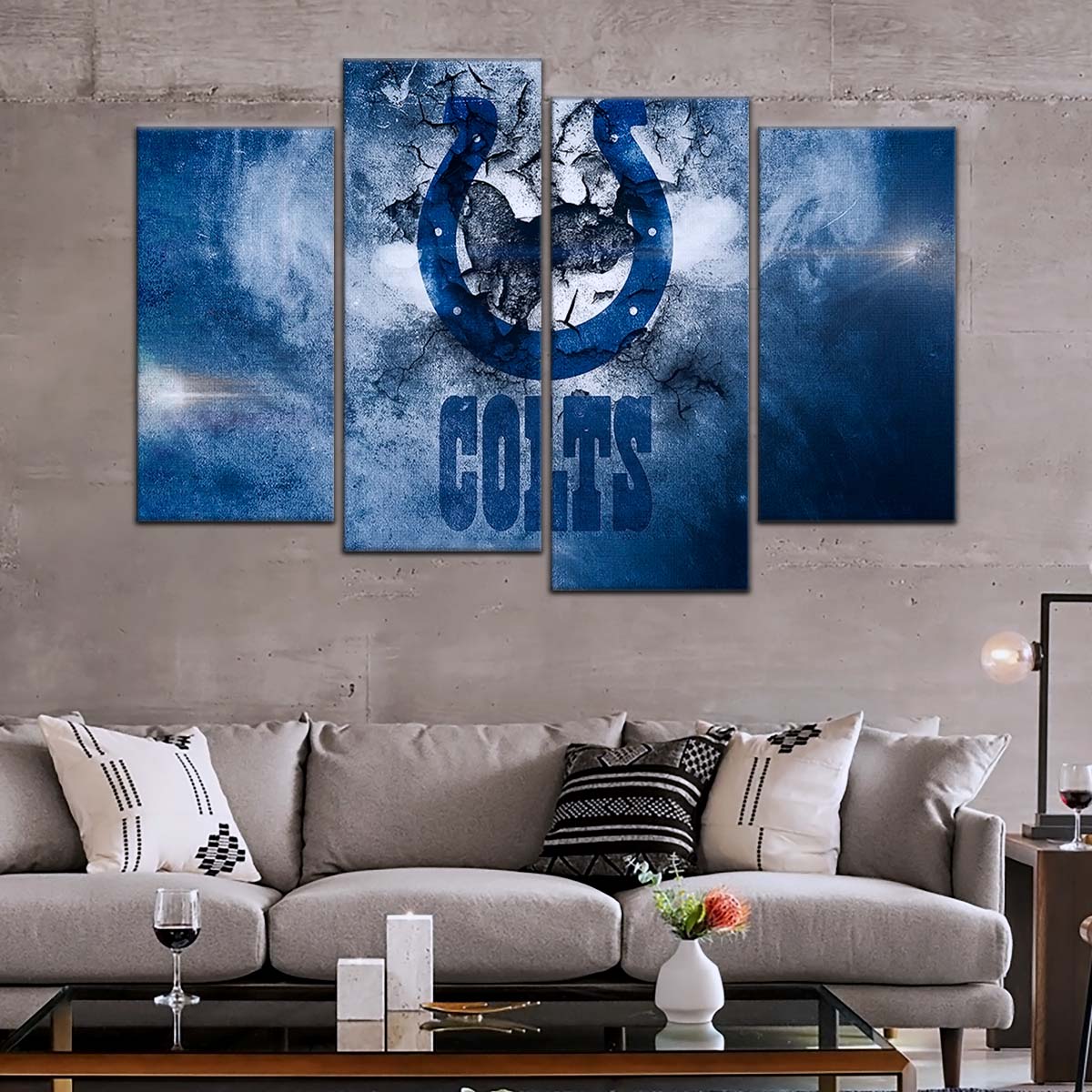 American Football Canvas Wall Art - AF5242 - Indianapolis Colts - NFL Teams