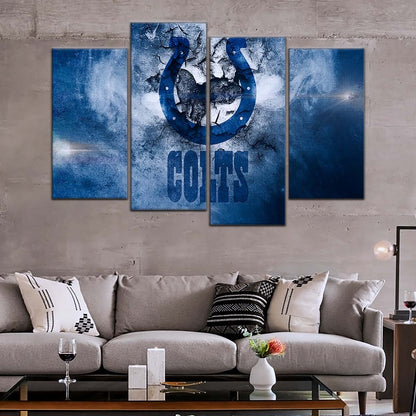 American Football Canvas Wall Art - AF5242 - Indianapolis Colts - NFL Teams