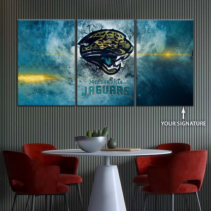 American Football Canvas Wall Art - AF5243 - Jacksonville Jaguars - NFL Teams