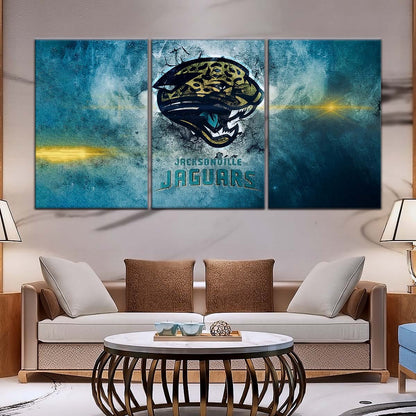 American Football Canvas Wall Art - AF5243 - Jacksonville Jaguars - NFL Teams