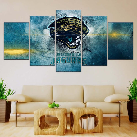 American Football Canvas Wall Art - AF5243 - Jacksonville Jaguars - NFL Teams