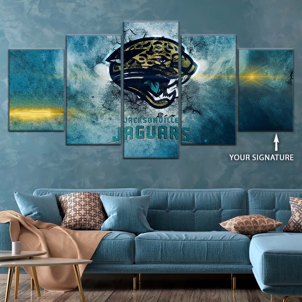 American Football Wall Art - AF5243 - Jacksonville Jaguars - NFL Football Team - American Football Poster - American Football Canvas