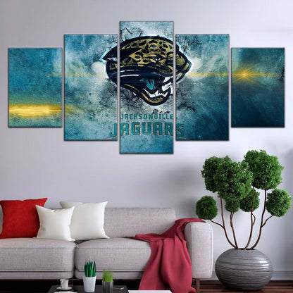 American Football Canvas Wall Art - AF5243 - Jacksonville Jaguars - NFL Teams
