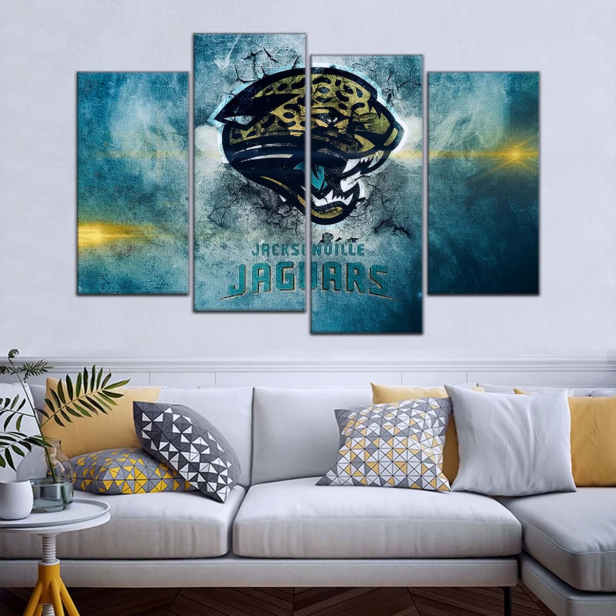 American Football Canvas Wall Art - AF5243 - Jacksonville Jaguars - NFL Teams