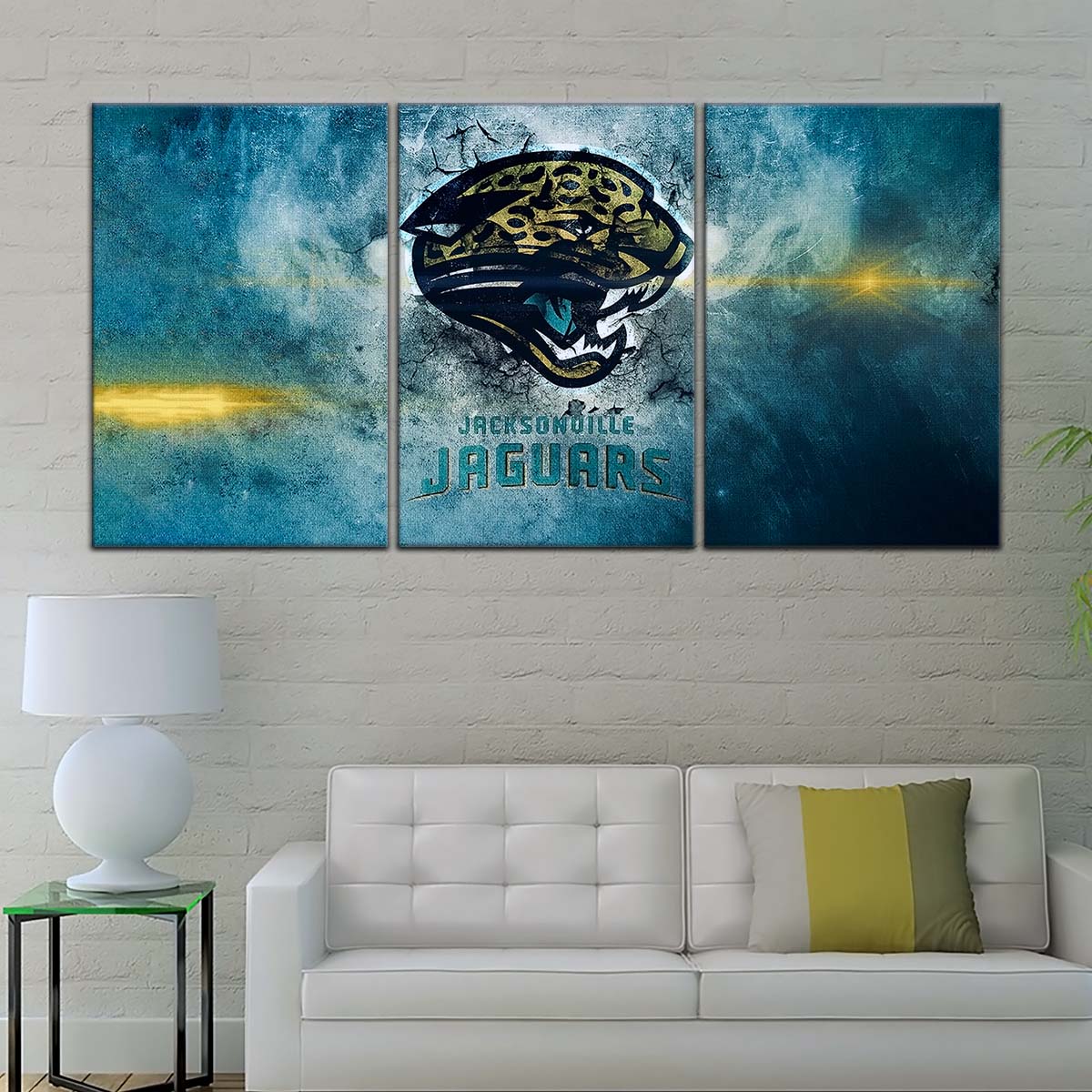 American Football Canvas Wall Art - AF5243 - Jacksonville Jaguars - NFL Teams