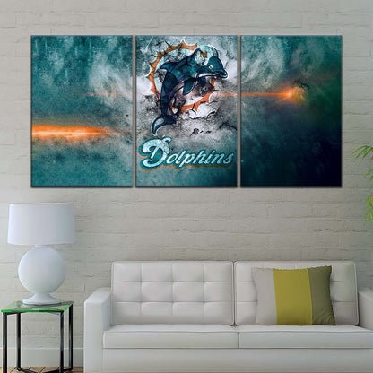 American Football Wall Art - AF5245 - Miami Dolphins - NFL Football Team - American Football Poster - American Football Canvas