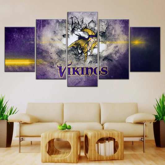 American Football Canvas Wall Art - AF5246 - Minnesota Vikings - NFL Teams
