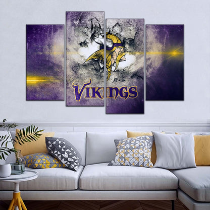 American Football Wall Art - AF5246 - Minnesota Vikings - NFL Football Team - American Football Poster - American Football Canvas