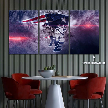 American Football Wall Art - AF5247 - New England Patriots - NFL Football Team - American Football Poster - American Football Canvas