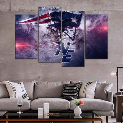 American Football Wall Art - AF5247 - New England Patriots - NFL Football Team - American Football Poster - American Football Canvas