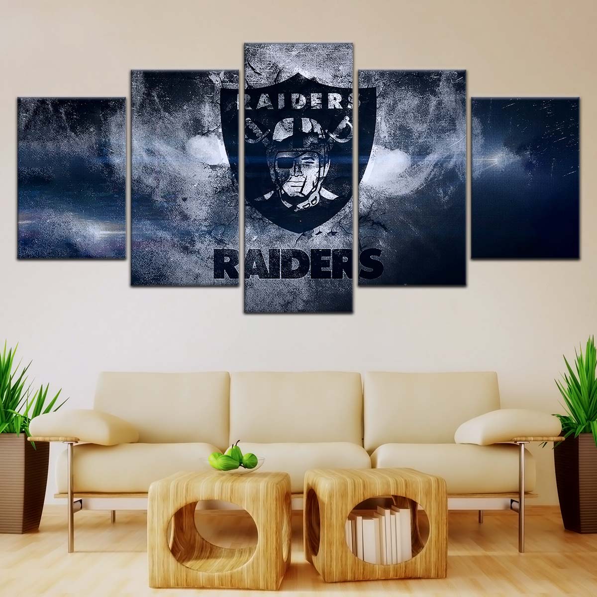 American Football Canvas Wall Art - AF5251 - Oakland Raiders - NFL Teams