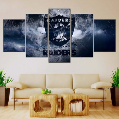 American Football Canvas Wall Art - AF5251 - Oakland Raiders - NFL Teams