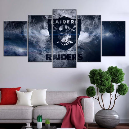 American Football Canvas Wall Art - AF5251 - Oakland Raiders - NFL Teams